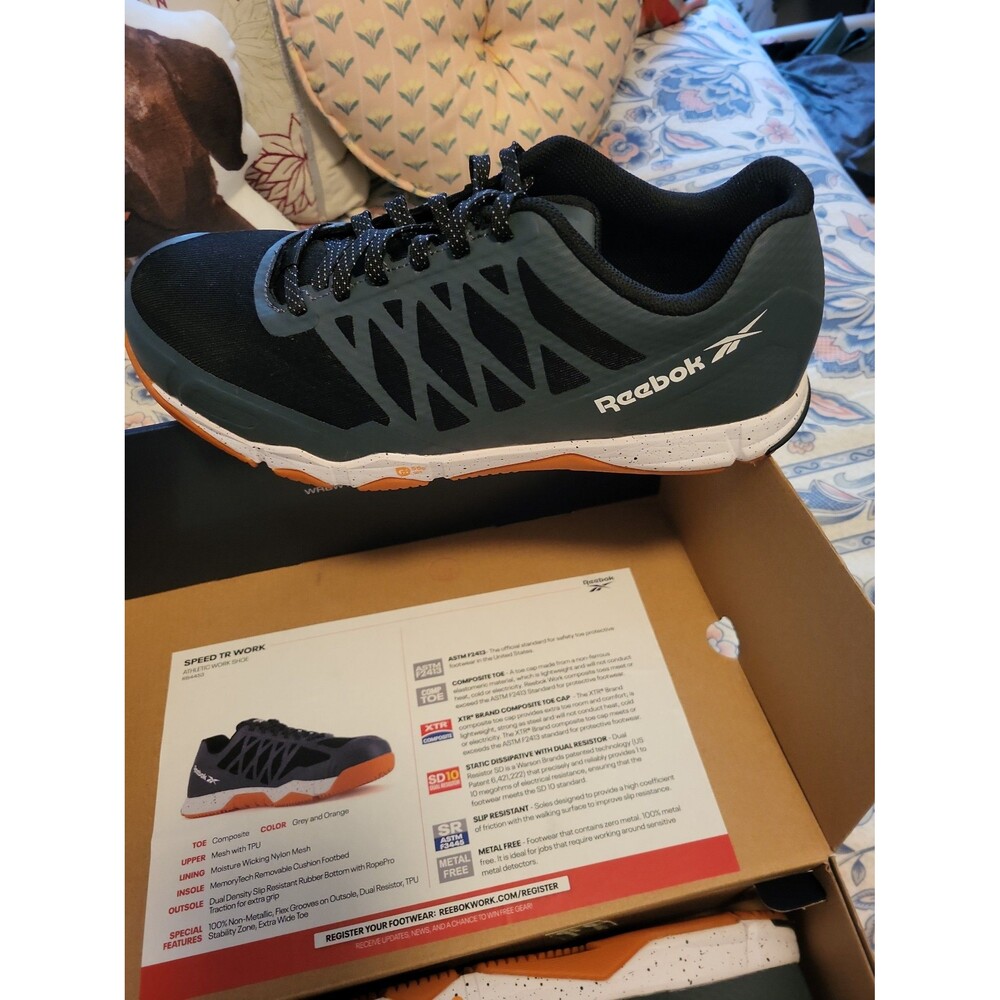 Reebok Men's Speed TR Work Athletic Safety Toe Shoes
